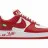 Louis Vuitton X Nike Air Force 1 Low White Comet Red