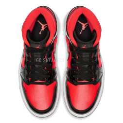 Nike Air Jordan 1 Mid Hot Punch Black